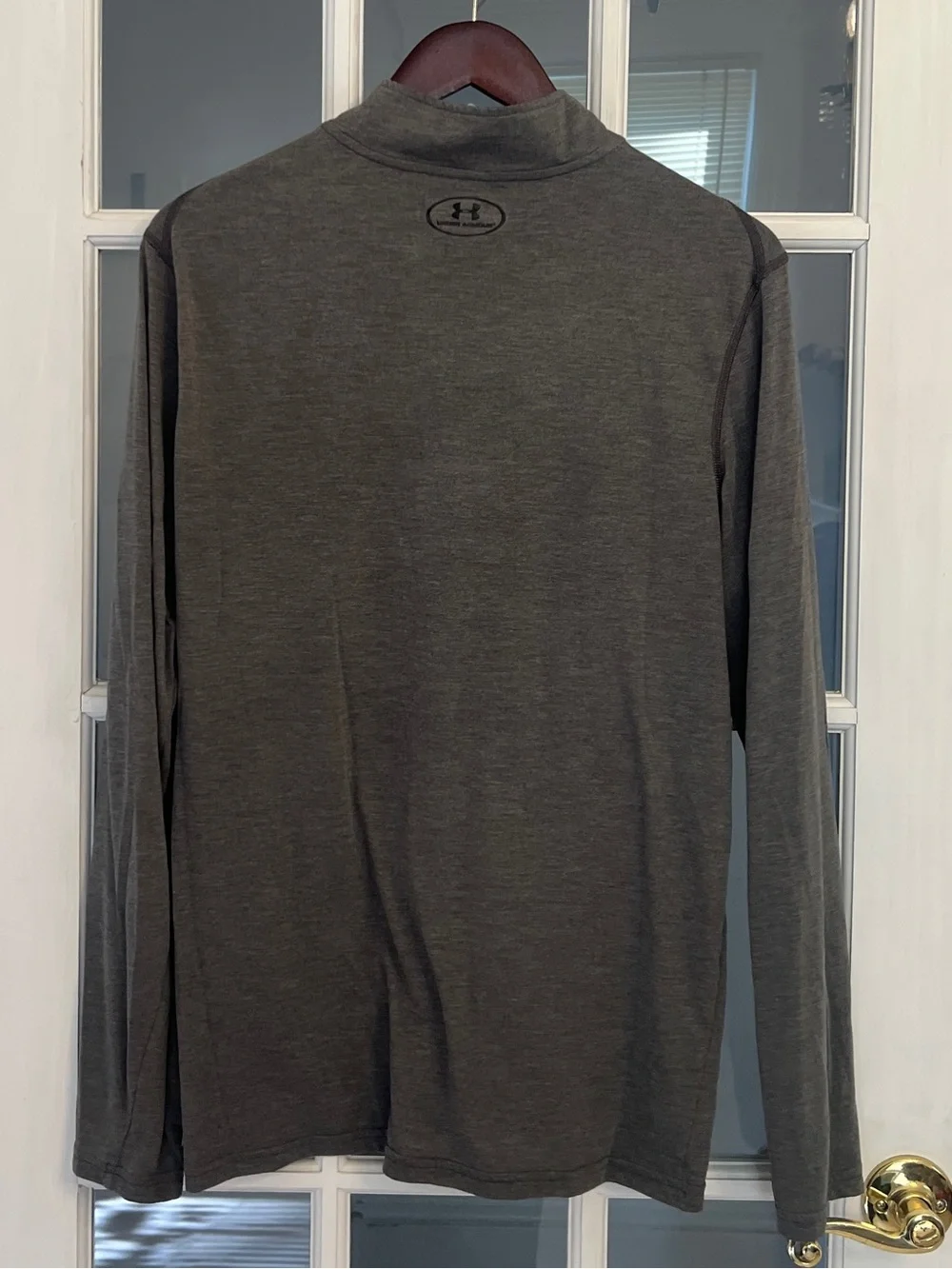 UNDER ARMOUR Men’s Gray Heatgear 1/4 Zip Active Pullover Sweater Size L